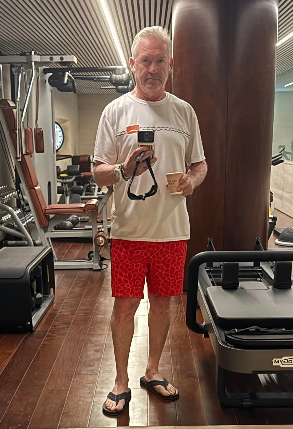 Andrew S. wearing Mirage Red - 7"