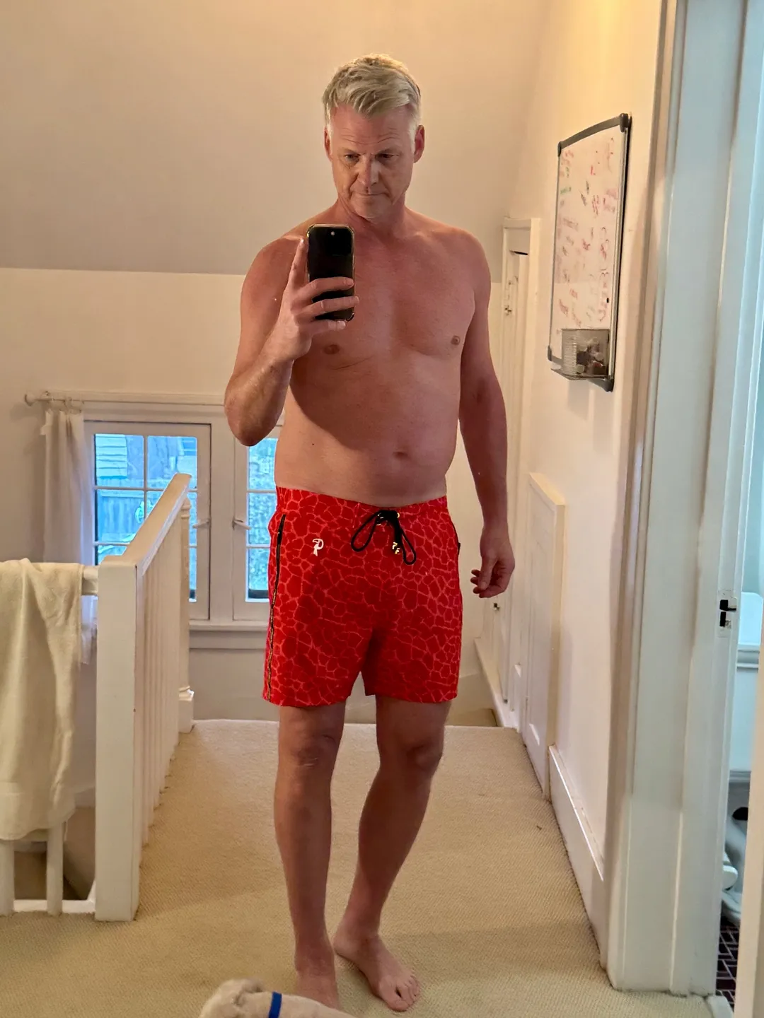 Brice B. wearing Mirage Red - 5"