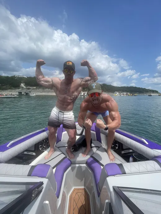 Customer photo from Paul G. review of Faded Onyx Swim Trunks - 3"