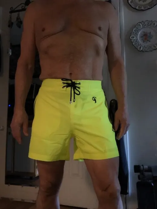 Customer photo from George R. wearing Fluro Yellow V2 - 5"