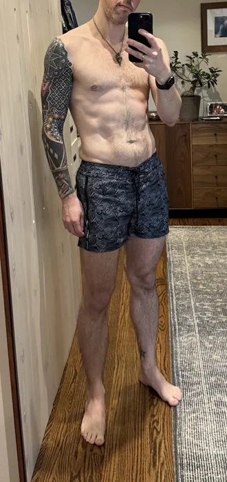 Customer photo from Daniel G. review of Make Waves Black Trunks - 3"