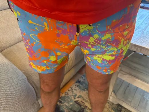Customer photo from John E. review of Wild Splatter Aqua - 5"