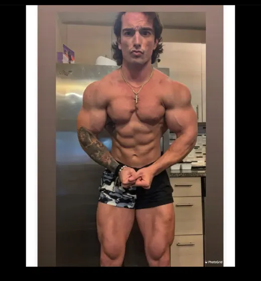 Customer photo from Brandon M. wearing Split Camo Black - 3 Inch Swim Shorts