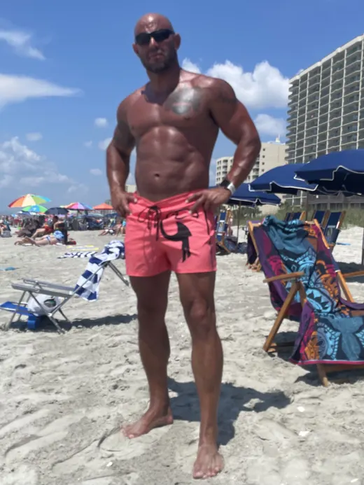 Customer photo from Kevin C. wearing Black Tucann Swim Trunks