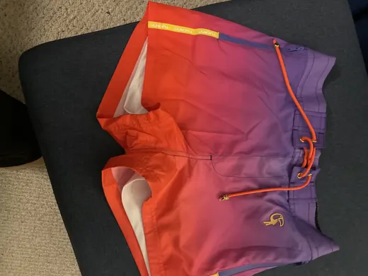 Customer photo from Karl A. review of Faded Crimson Swim Trunks - 3"