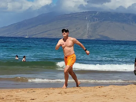Customer photo from Bart F. wearing Fluro Orange V2 - 5"
