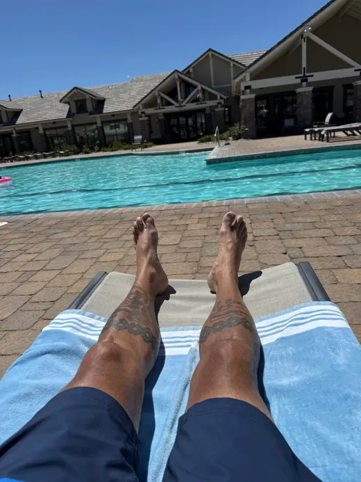 Customer photo from Craig S. review of Faded Waves - Blue Lagoon - 5"