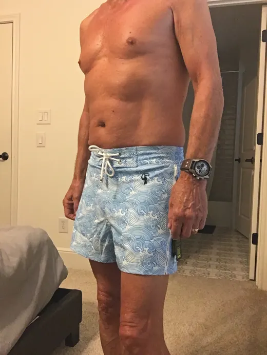 Customer photo from John S. wearing Make Waves Blue V2 - 3"