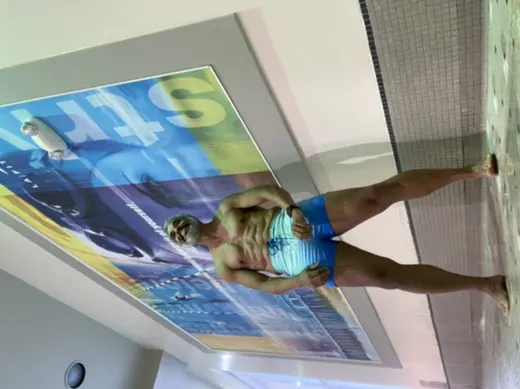 Customer photo from Trei M. review of Faded Ocean Swim Shorts