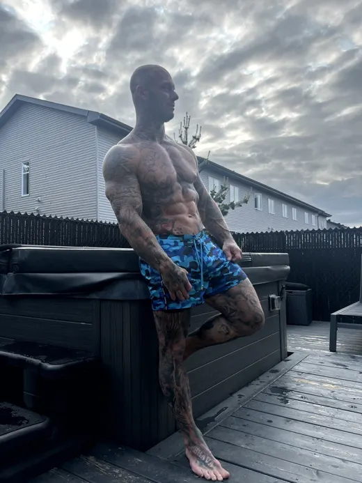 Customer photo from Steve P. review of Blue Camo - 3"
