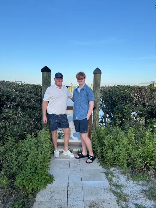 Customer photo from Raymond S. review of Luxe Orchid Shorts - Monaco