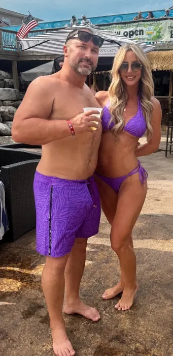 Customer photo from Doug A. review of Neon Orchid Electric Bikini Bottom