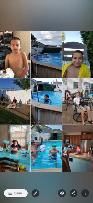 Customer photo from Paul C. review of Splatter Swim Shorts Green - 5"